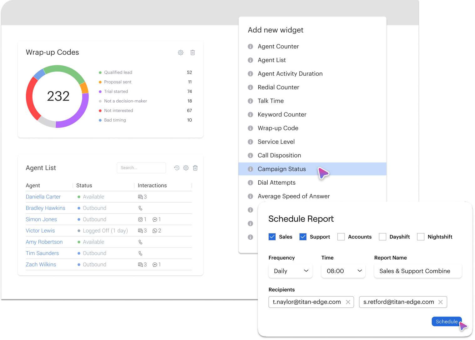 real time dashboards