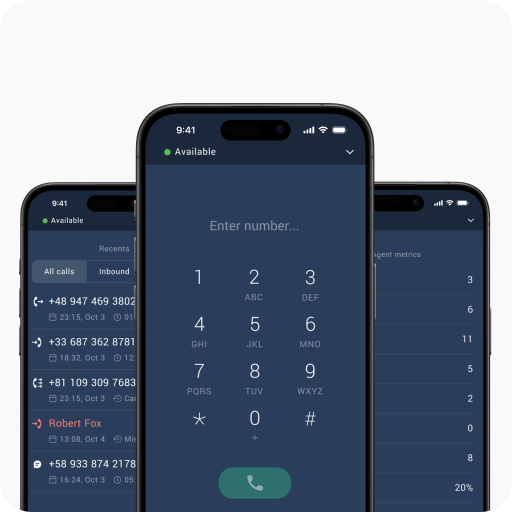 mobile app contact center software