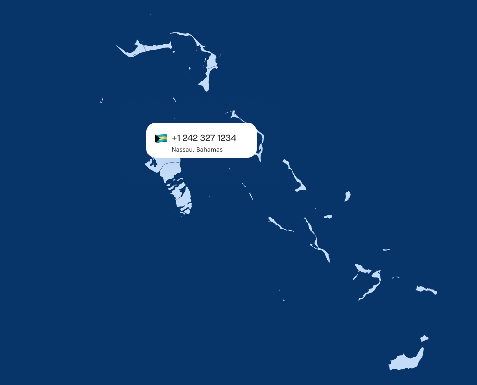Bahamas virtual phone number