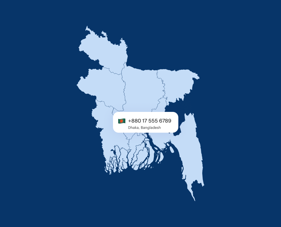 Bangladesh virtual phone numbers