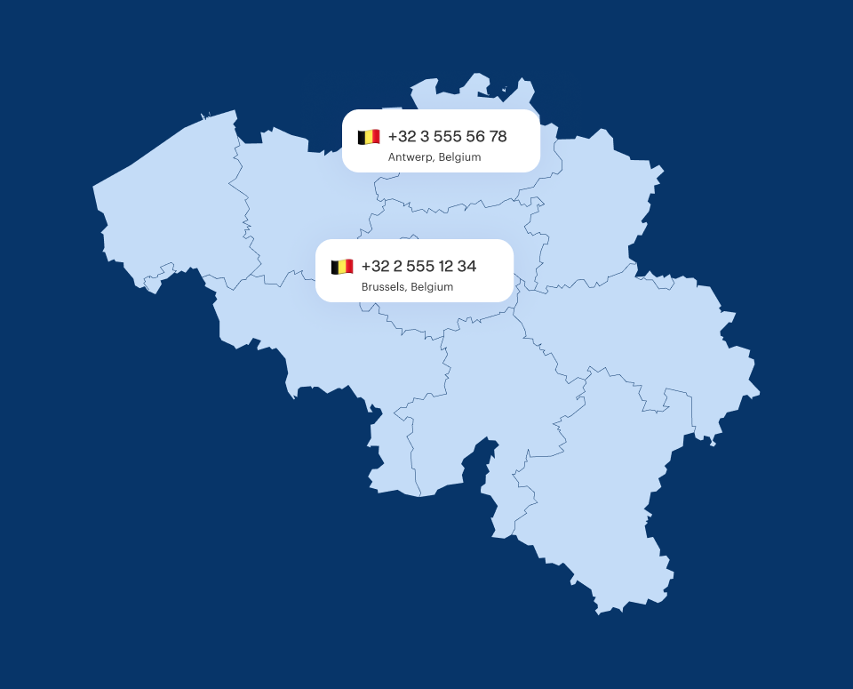 Belgium virtual phone number