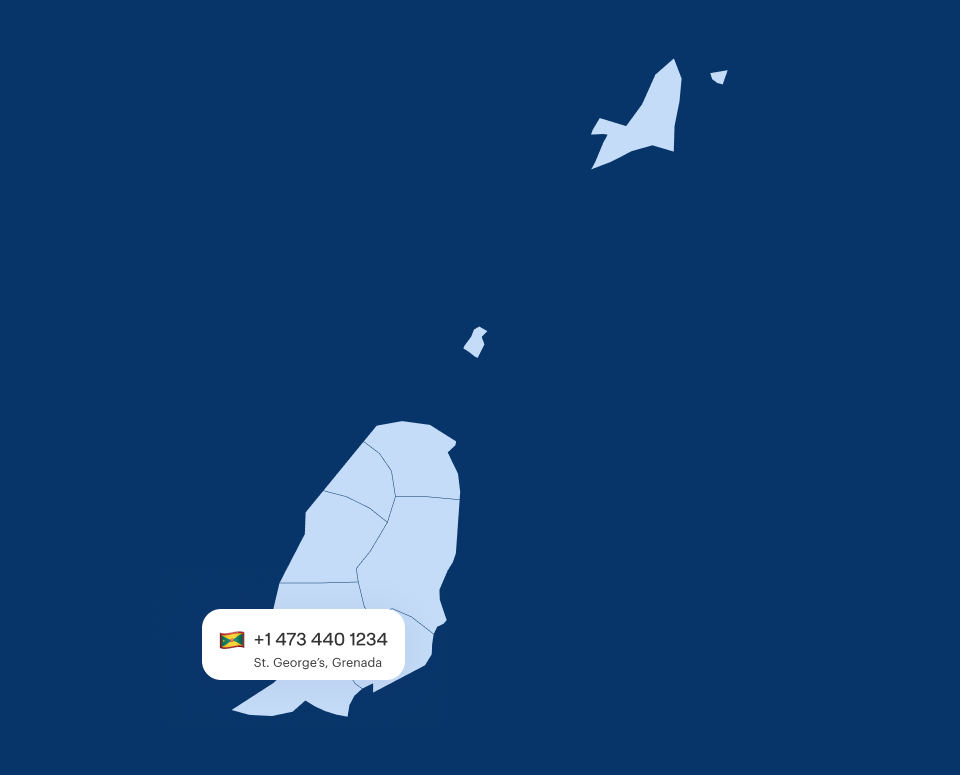 Grenada virtual phone numbers
