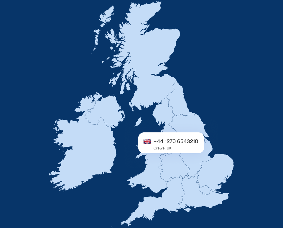 Virtual Phone Number Crewe