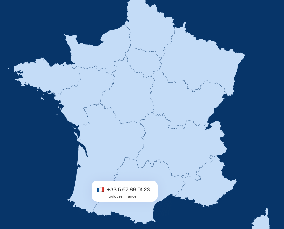 Virtual Phone Number Toulouse
