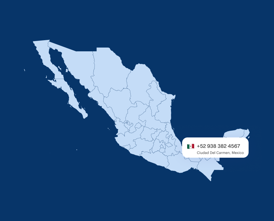 Virtual Phone Number Ciudad Del Carmen