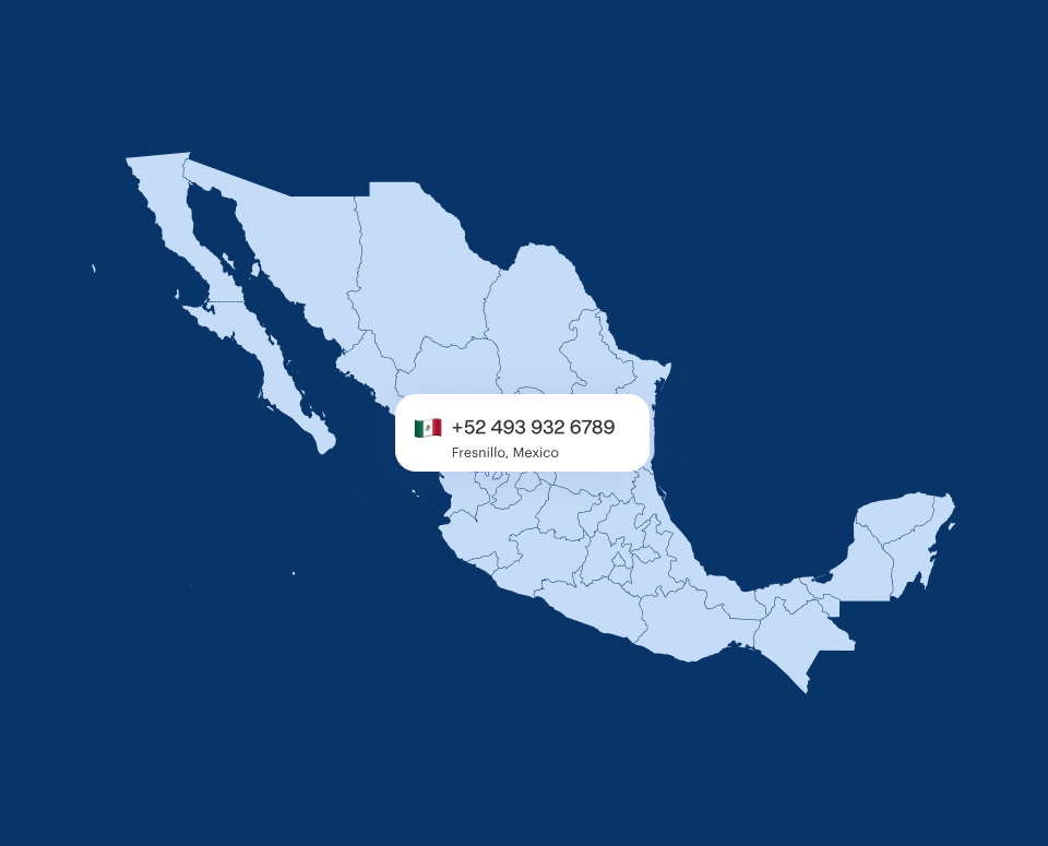 Virtual Phone Number Fresnillo