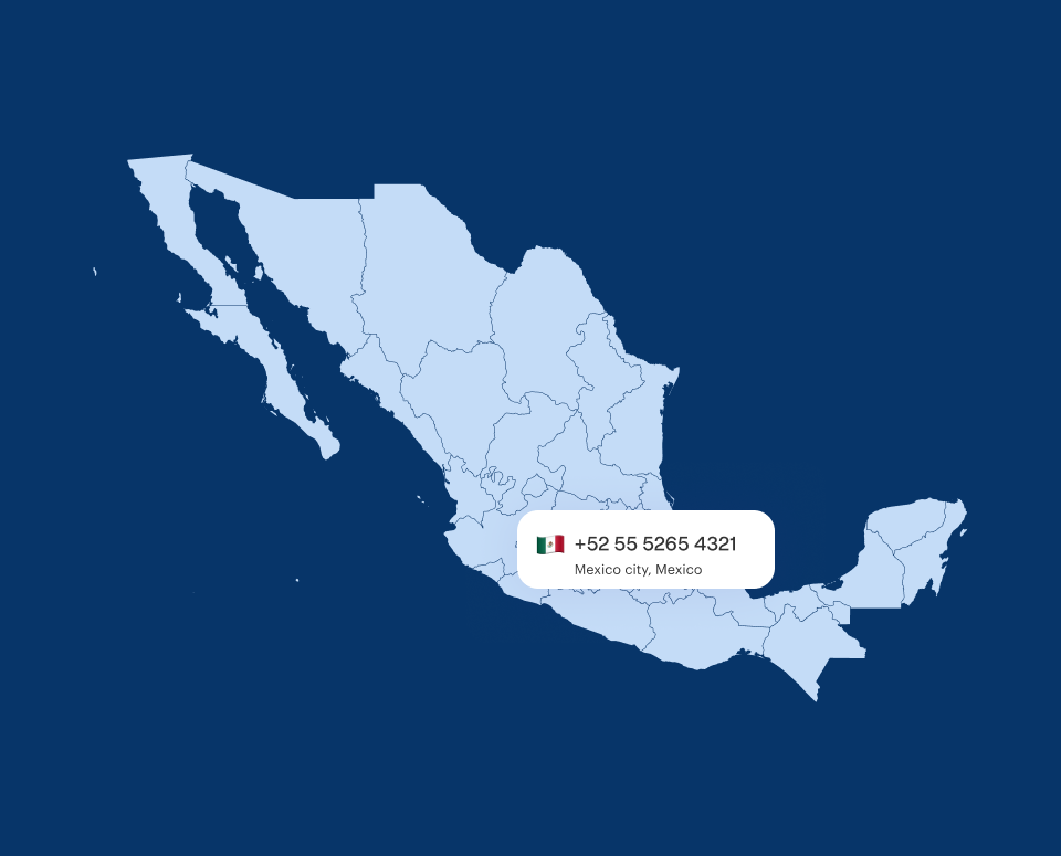 Virtual Phone Number Mexico city