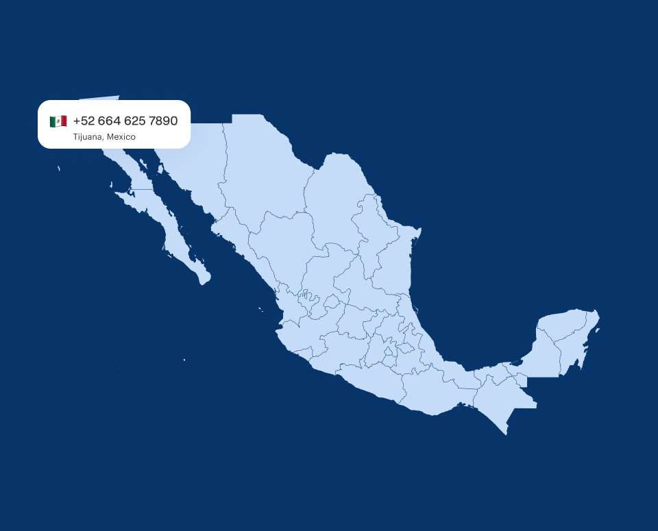 Virtual Phone Number Tijuana