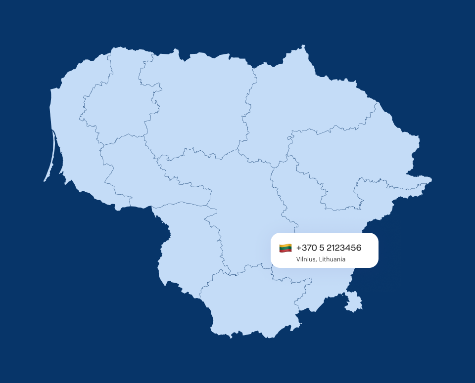 Virtual Phone Number Vilnius