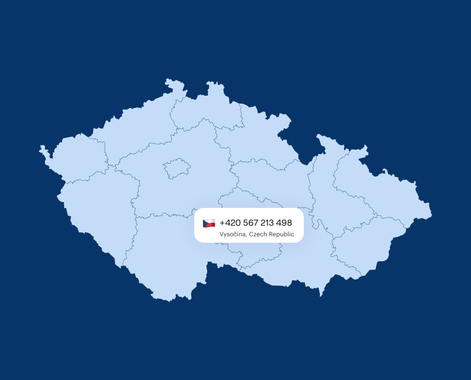Virtual Phone Number Vysočina